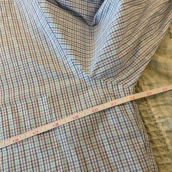 Gitman Bros USA Made Plaid Button Down Shirt 16/35 purple blue white - Picture 5 of 7